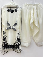Elegant Floral Embroidered Palazzo Suit Set with Dupatta for Women