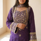 Royal Mirror Work Designer Palazzo Suit Set