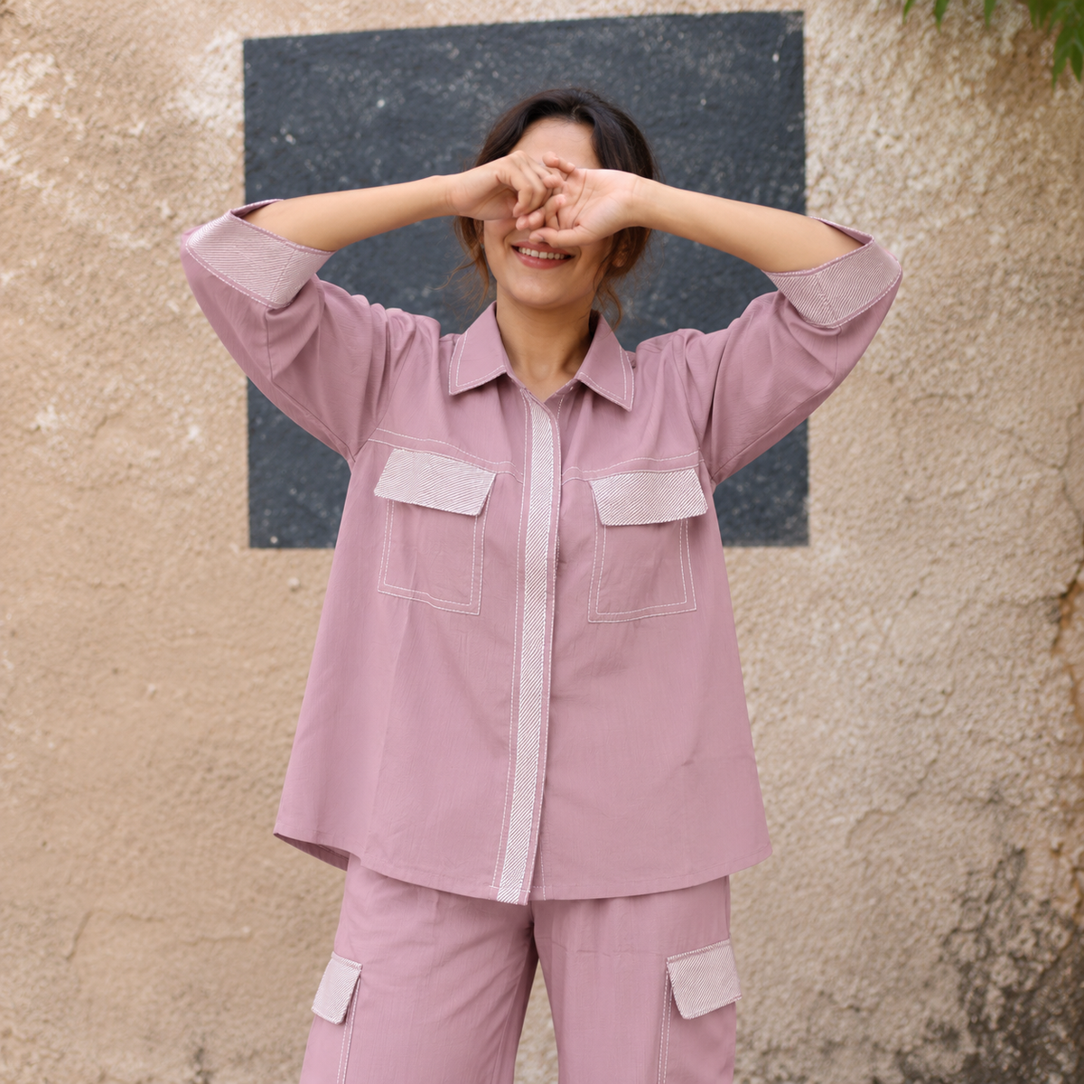 Dusty Rose Utility Co-Ord Set