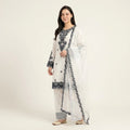 Elegant Embroidered Cotton Suit Set with Dupatta for Women