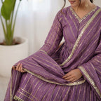 Designer Peplum Sharara Set with Dupatta for Women