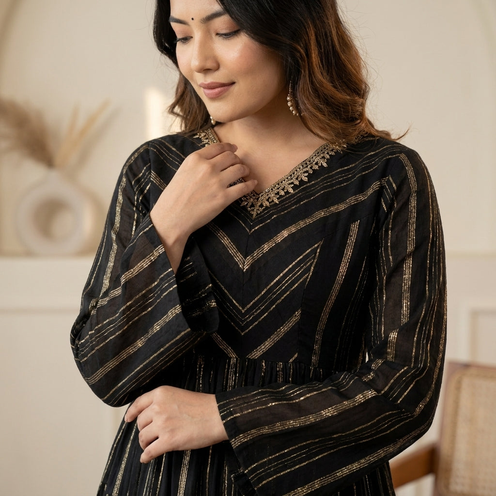 Designer Peplum Sharara Set with Dupatta for Women