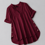 Maroon Everyday V-Neck Tunic for Women