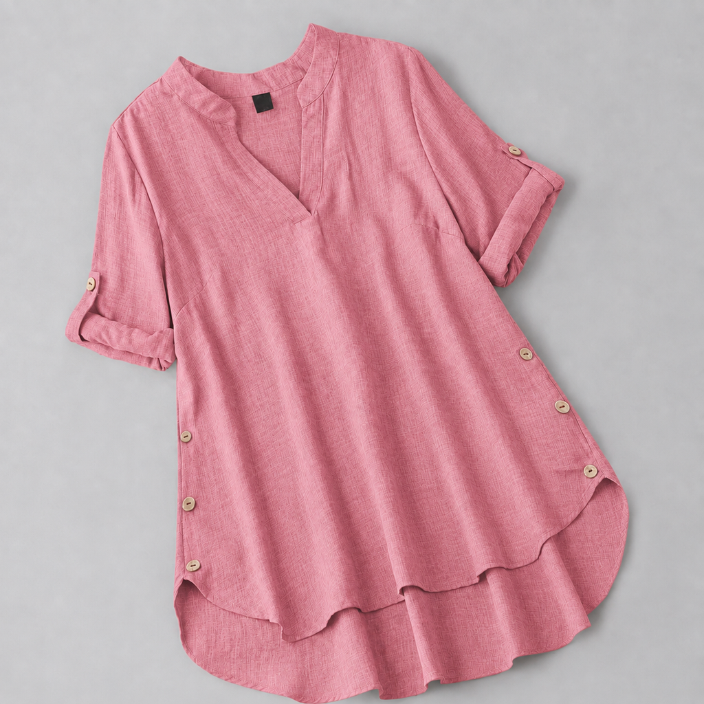 Blush Pink Everyday V-Neck Women Tunic
