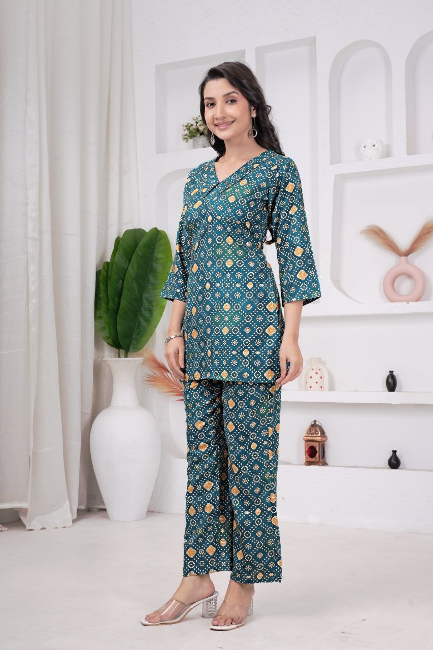 Bandhani Print Co-Ord Set