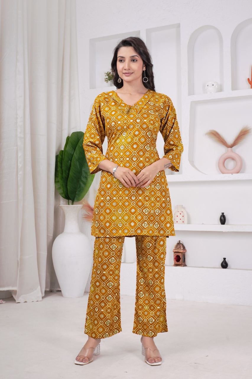 Bandhani Print Co-Ord Set