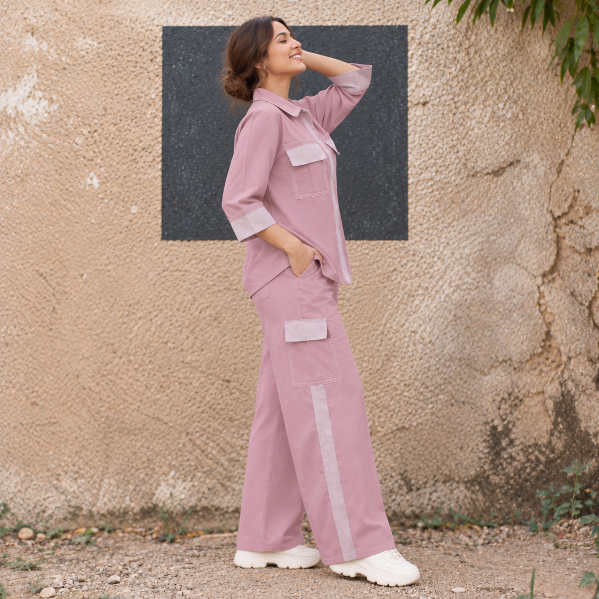 Dusty Rose Utility Co-Ord Set