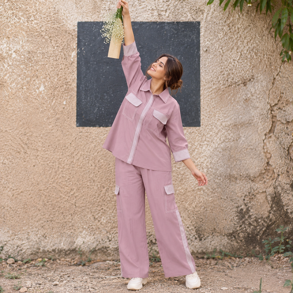 Dusty Rose Utility Co-Ord Set